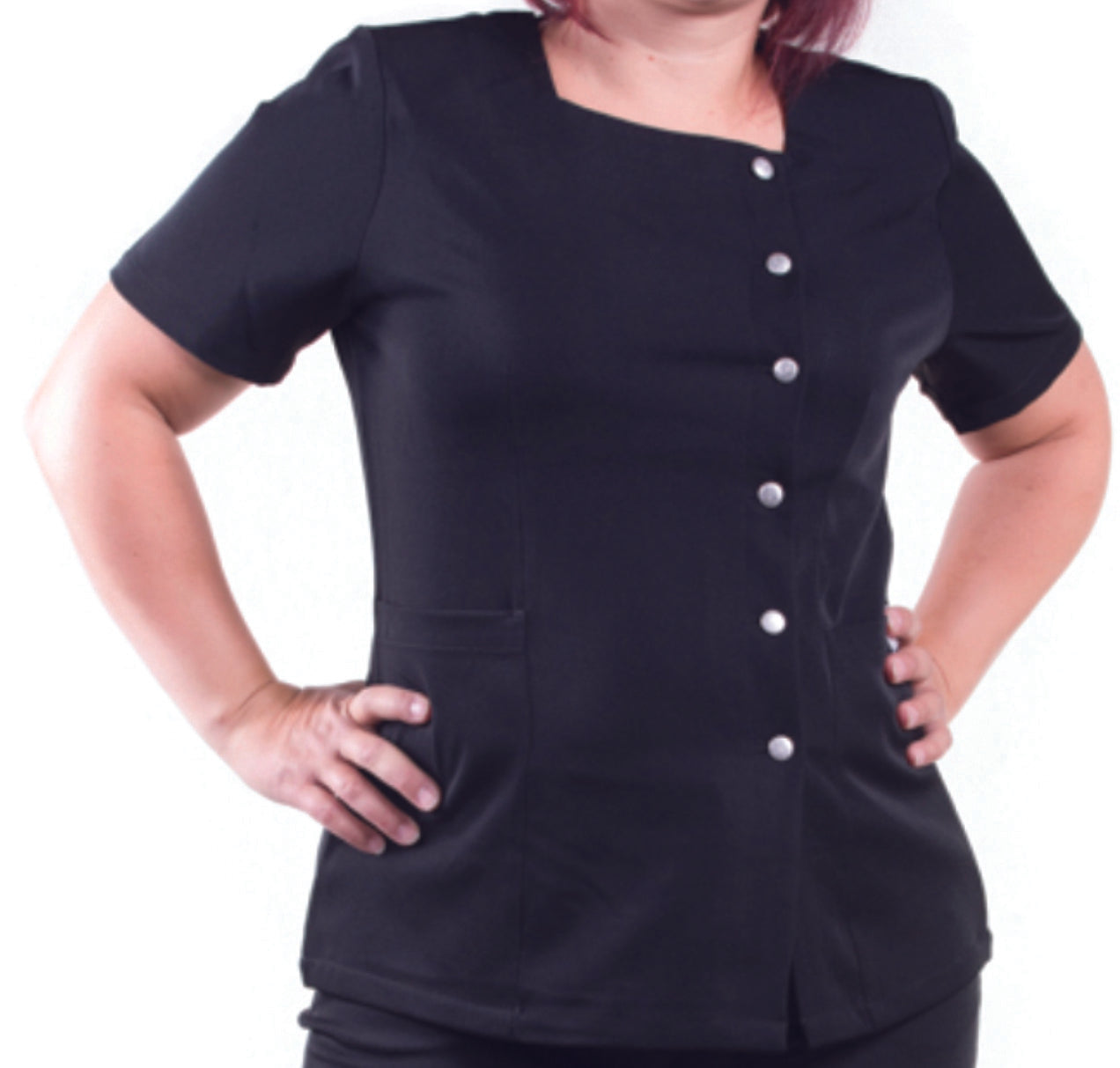 Cira Uniforms®  303 Stretch Wrinkle Free French Vest Smock
